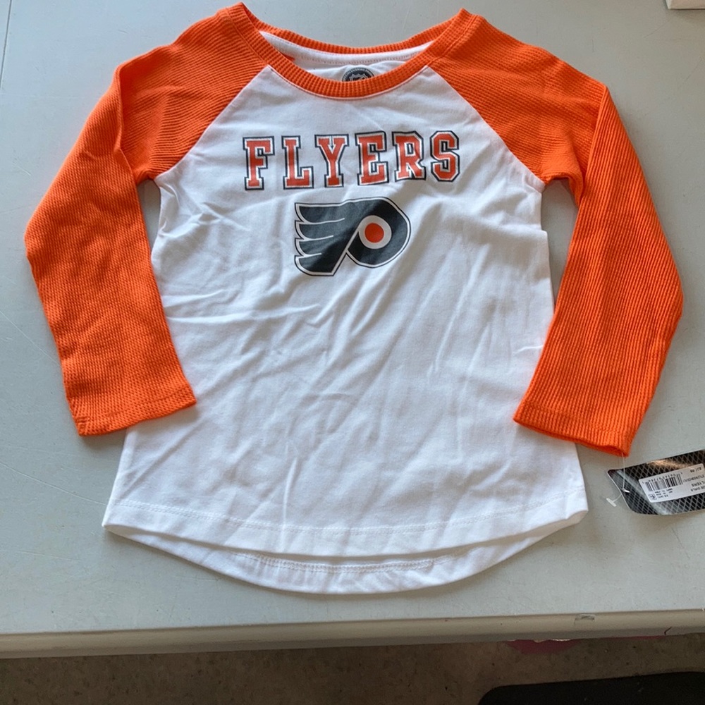 NWT NHL Philadelphia Flyers Long Sleeve Waffle T-shirt